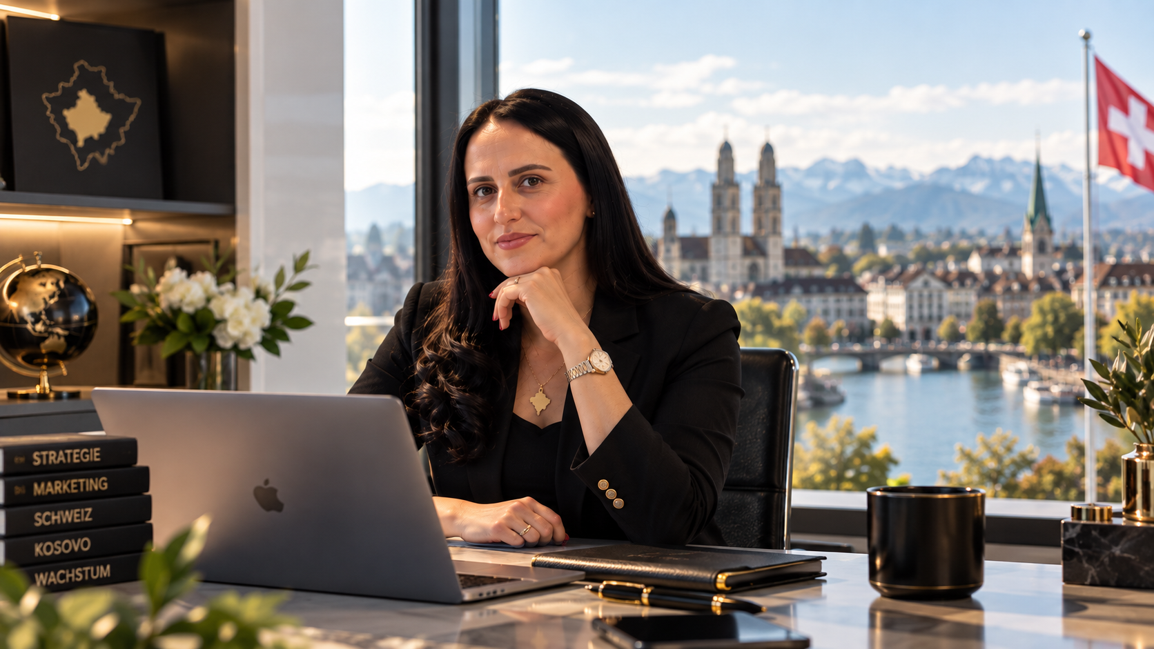Gylsere Januzi Krieg in einem professionellen Arbeitsumfeld